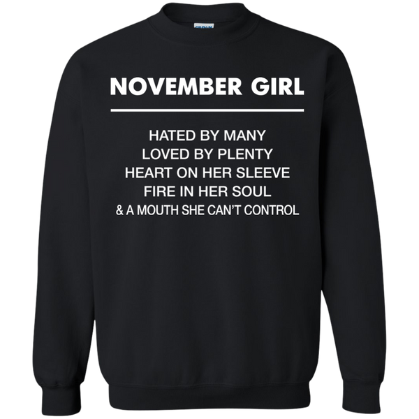 November Girl hated by many loved by plenty Shirt, Tank top - TeesGrab