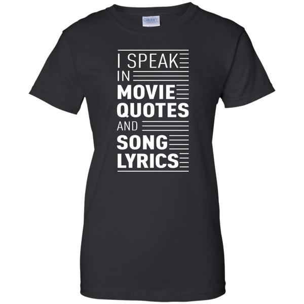 I Speak in Movie Quotes and Song Lyrics Shirt, Hoodie, Tank - TeesGrab
