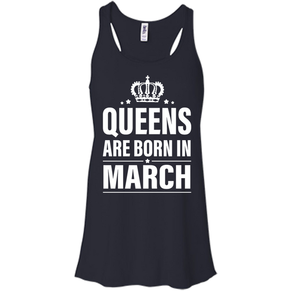 Queens Are Born in March Birthday Dress, Tank, Shirt - TeesGrab