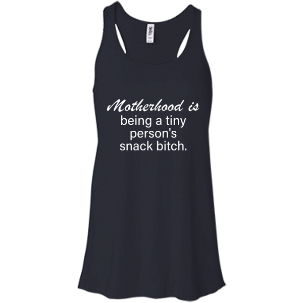 Motherhood is being a tiny person's snack bitch Shirt, Tank - TeesGrab
