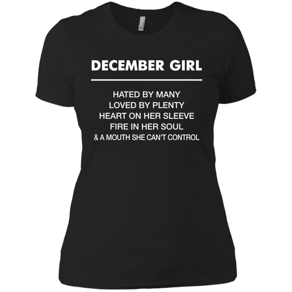 December Girl hated by many loved by plenty Shirt, Tank top - TeesGrab