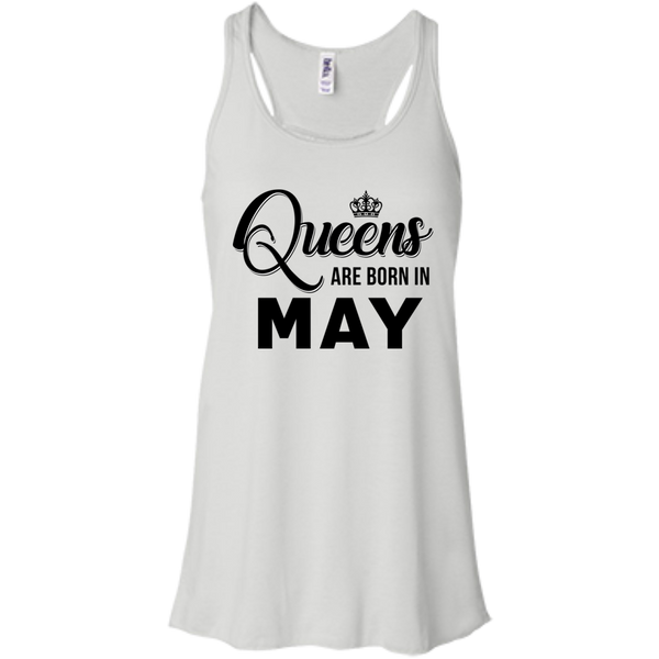 Queens are born in May Shirt, Tank Top, Racerback Tank Top - TeesGrab