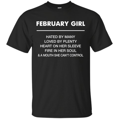 February Girl hated by many loved by plenty Shirt, Tank top - TeesGrab