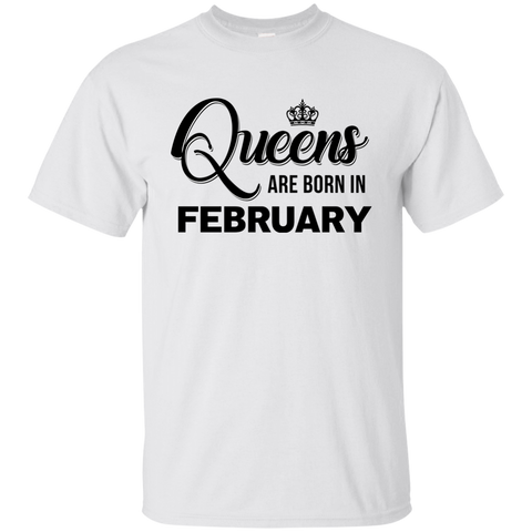 Queens are born in February Shirt, Tank Top, Racerback Tank Top - TeesGrab