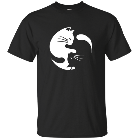 Yin and Yang Cats T-shirt - TeesGrab