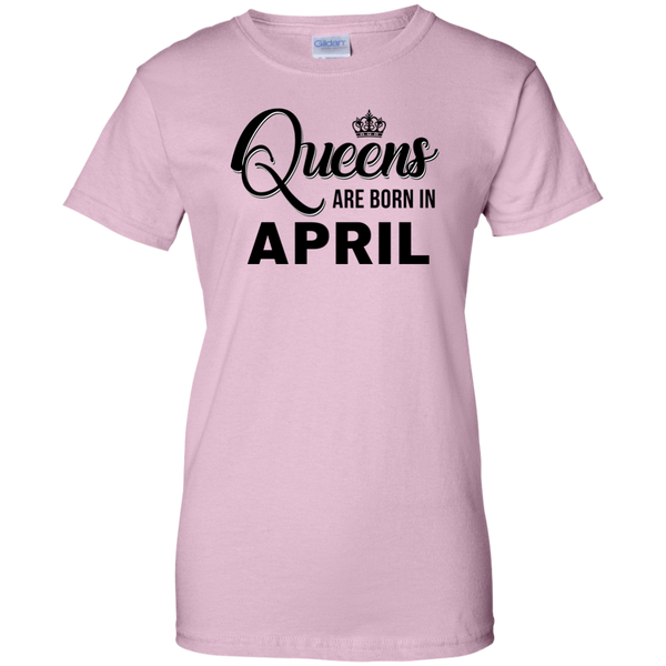 Queens are born in April Shirt, Tank Top, Racerback Tank Top - TeesGrab