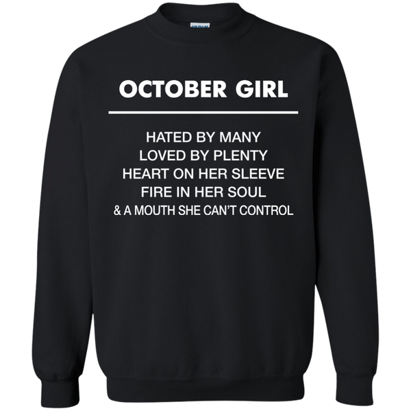 October Girl hated by many loved by plenty Shirt, Tank top - TeesGrab